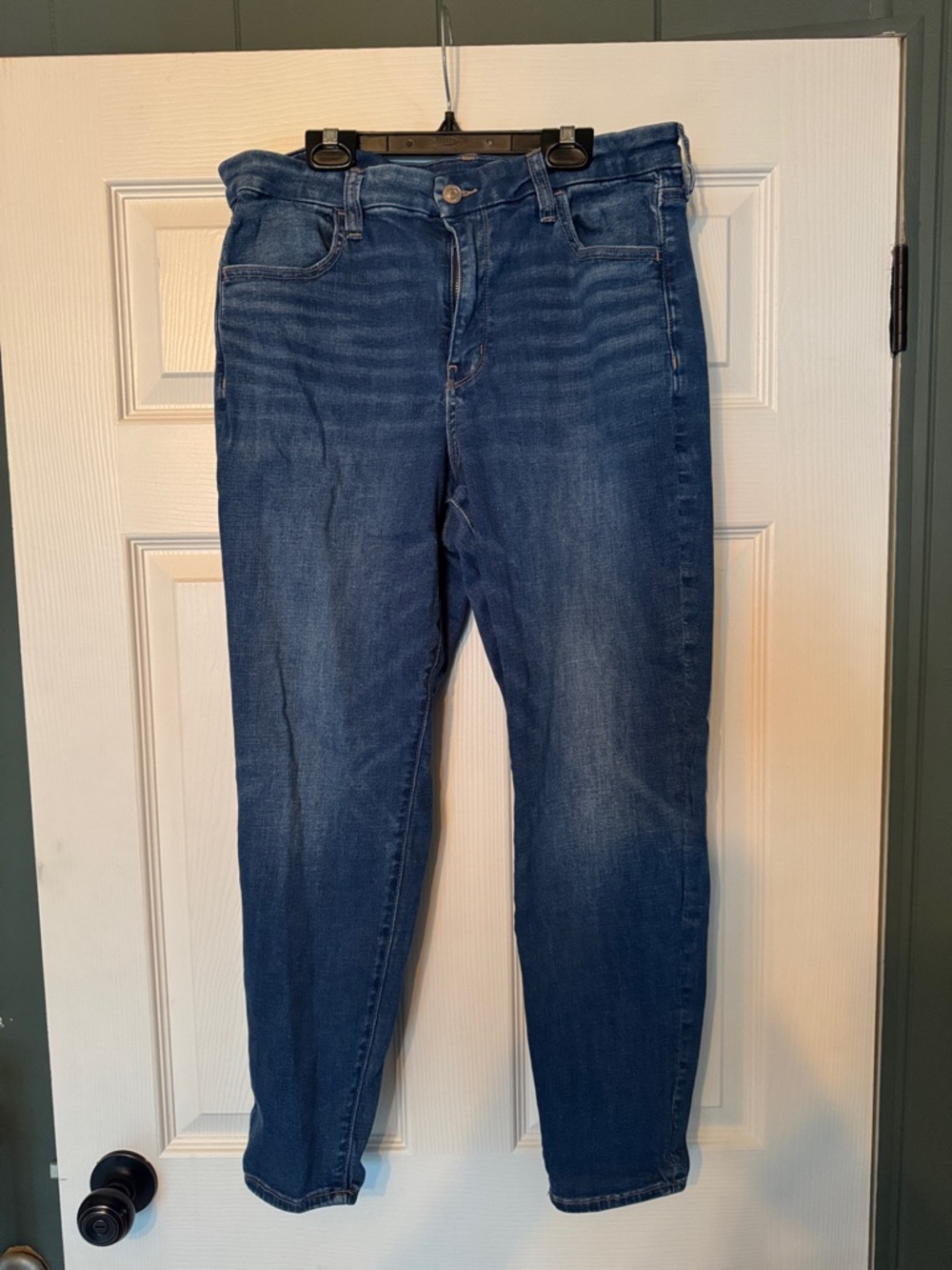 American Eagle Classic Women's Blue Denim Jeans size 14 short